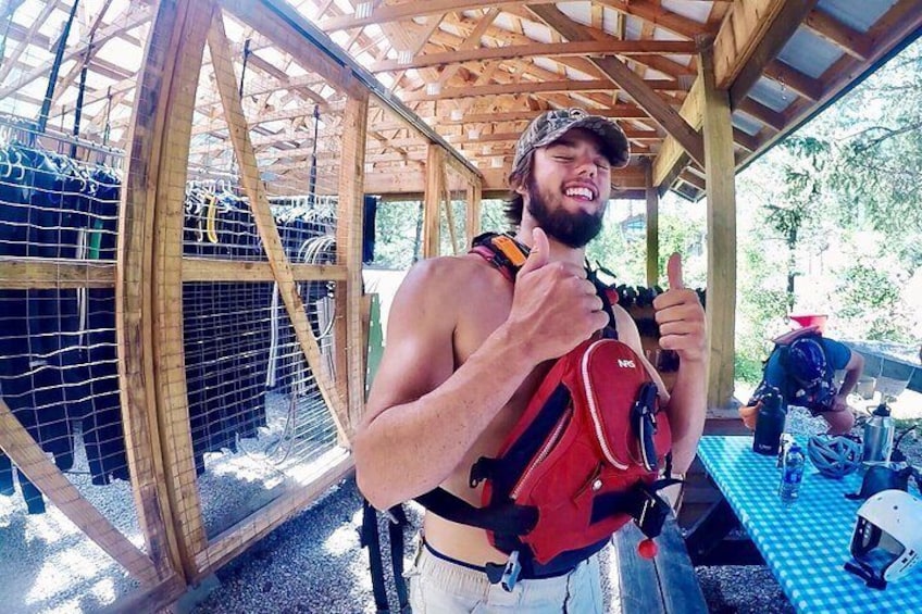 Lifejackets are mandatory, as are helmets on the whitewater section.