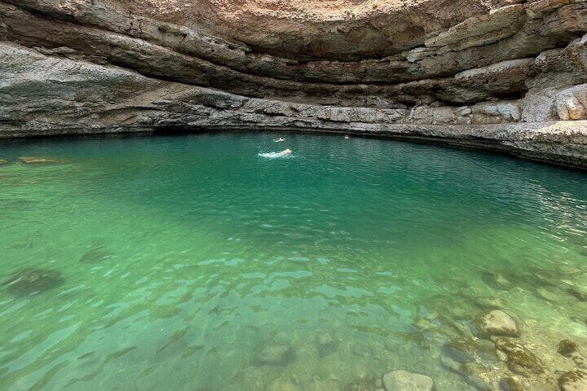 Full Day Tour to Wadi Shab and Bimmah Sinkhole 