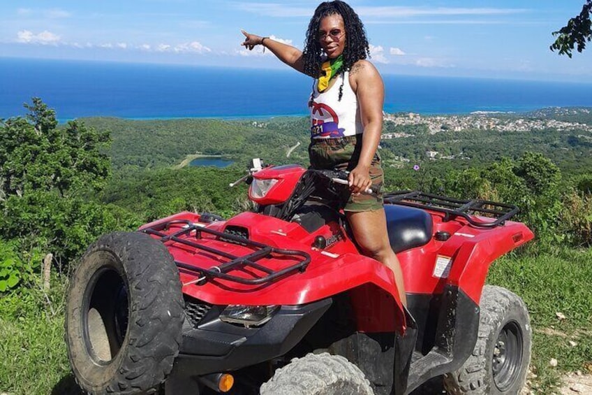 ATV Jungle Ride To Heaven's Glory View Of Montego Bay with Pickup