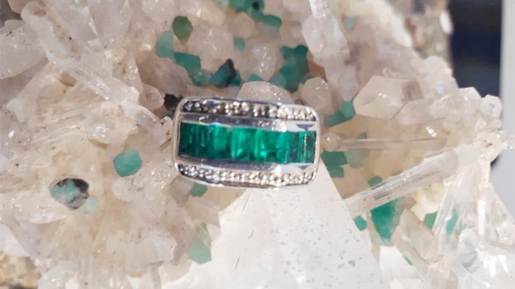Emerald ring in Cartagena, Colombia