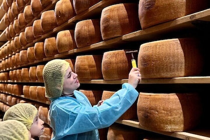 Parmigiano Reggiano cheese and Traditional Balsamic Vinegar