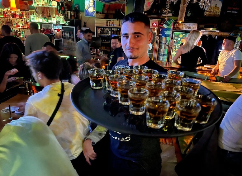 Tirana: Guided Pub Crawl with Welcome Shots at Each Bar