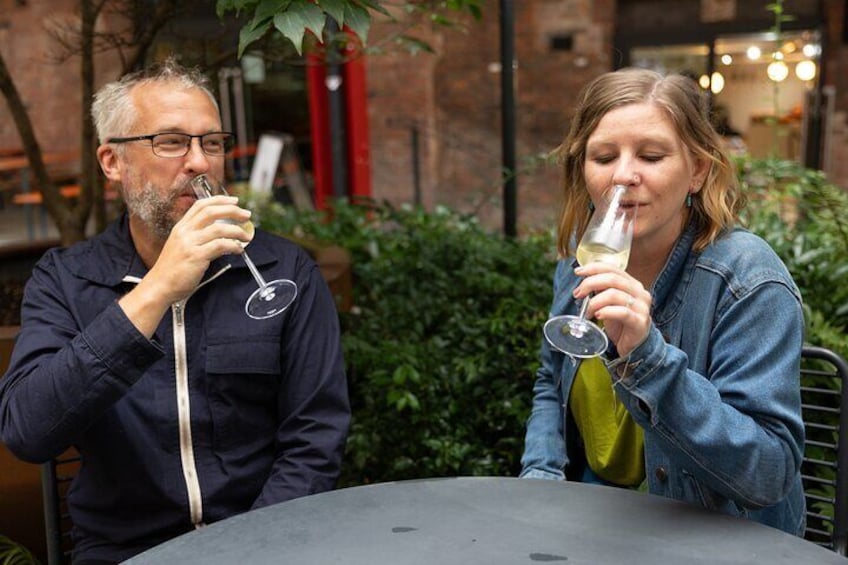 Relaxed walking wine tasting tour of Manchester's best wine spots