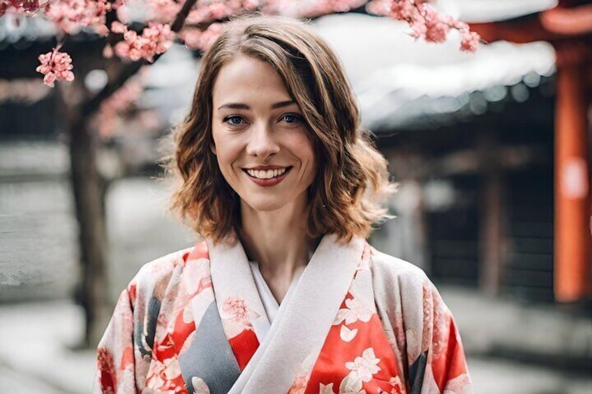 Japanese Timeless beauty ,kimono experience in Hiroshima city