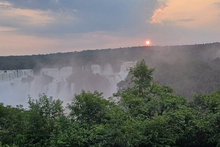 Iguaçu Falls both sides on the same day Brazil and Argentina