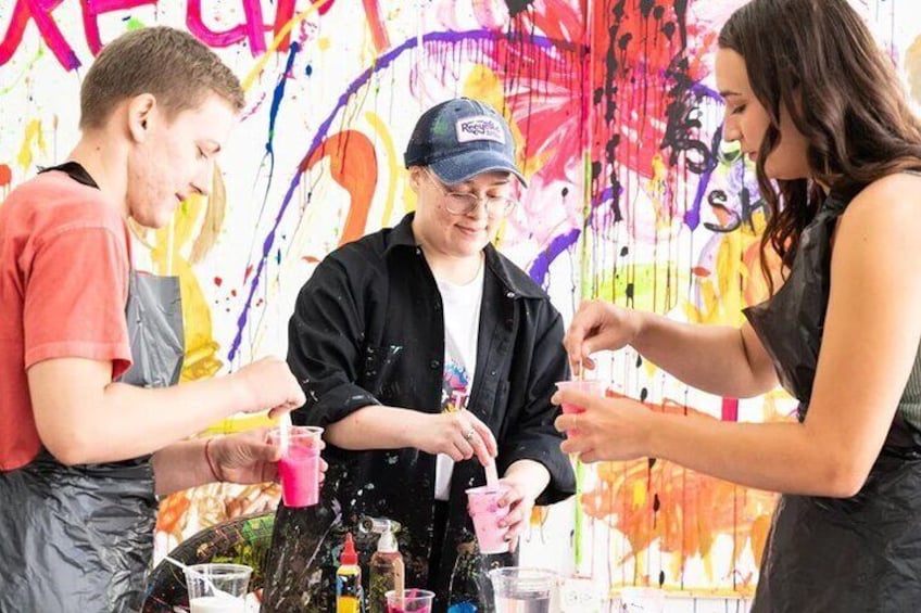 Private Fluid Art Class in Chicago
