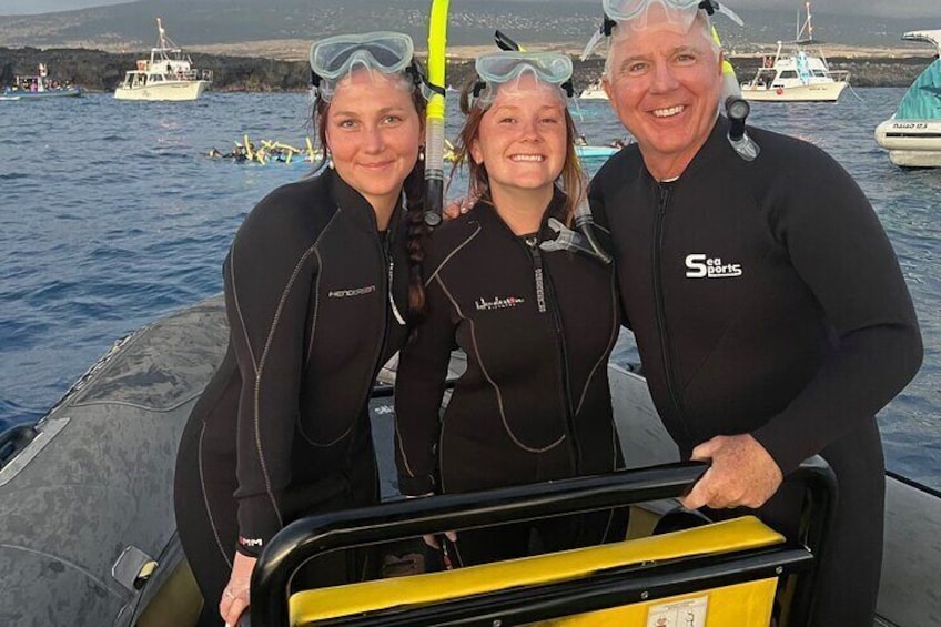 6 passengers' max, Sunset Manta Ray Tour in Kailua-Kona