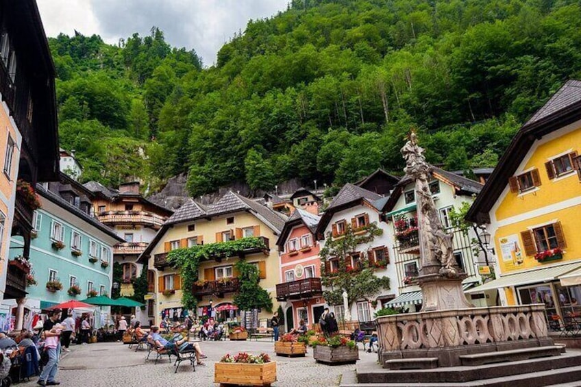 Market square of Hallstatt