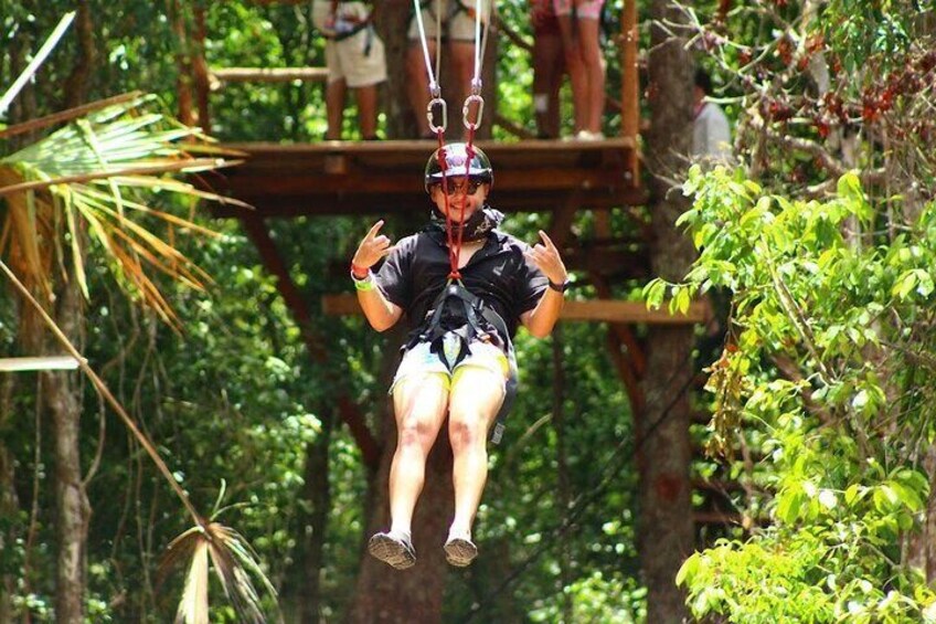 Day Tour with ATV, Zipline and Cenote Adventure from Cancun 