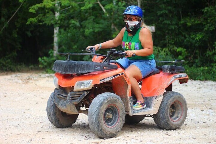 Day Tour with ATV, Zipline and Cenote Adventure from Cancun