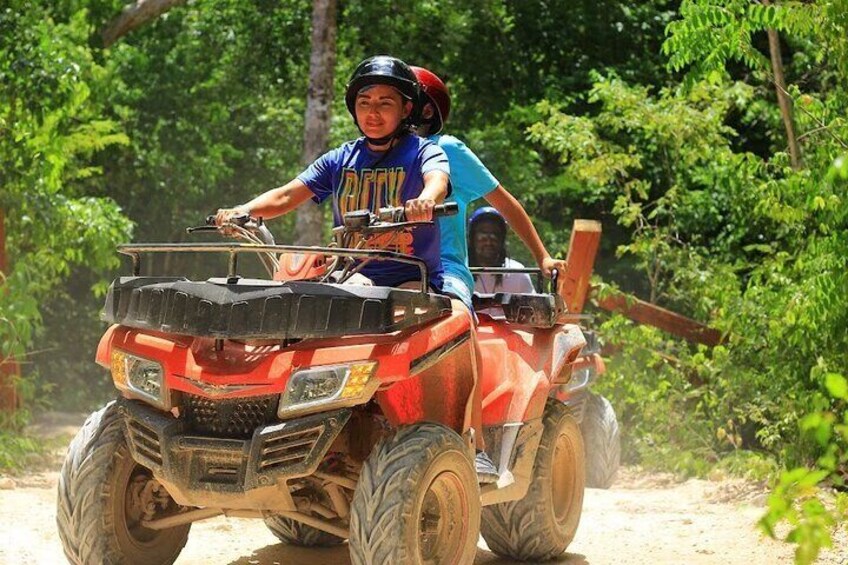 Day Tour with ATV, Zipline and Cenote Adventure from Cancun 