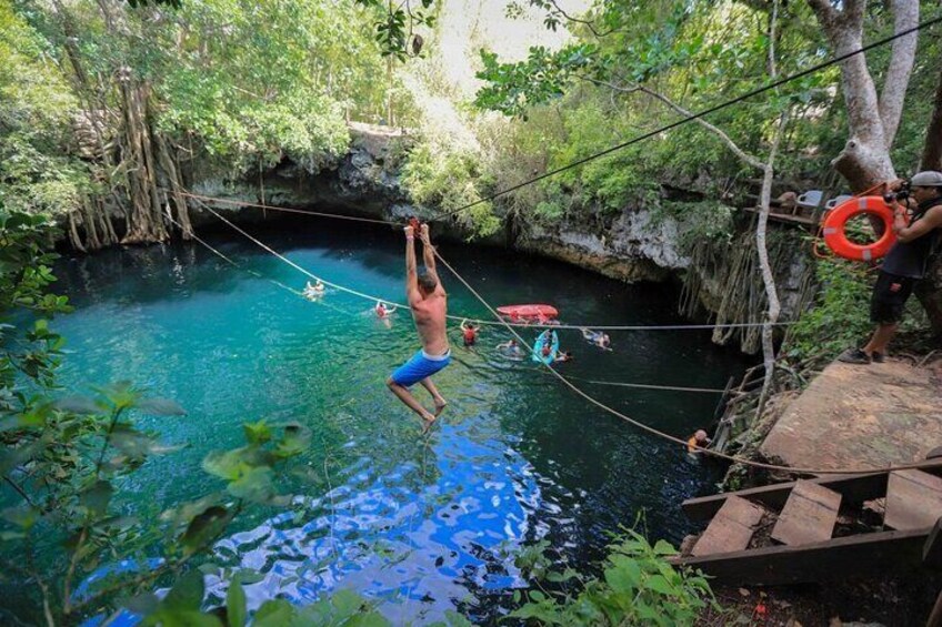 Day Tour with ATV, Zipline and Cenote Adventure from Cancun 