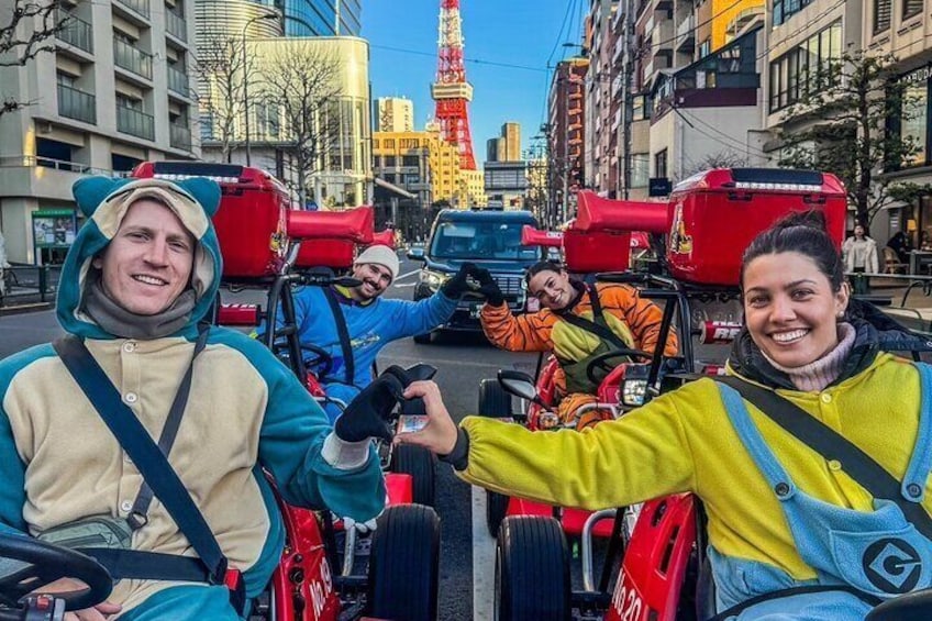 Tokyo Street Private Tour by Go Kart (90 minutes course)