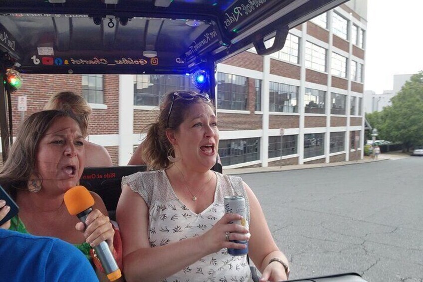 Bar Crawl on a Rollin Disco Ball Golf Cart in Charlotte