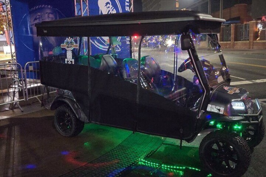 Bar Crawl on a Rollin Disco Ball Golf Cart in Charlotte