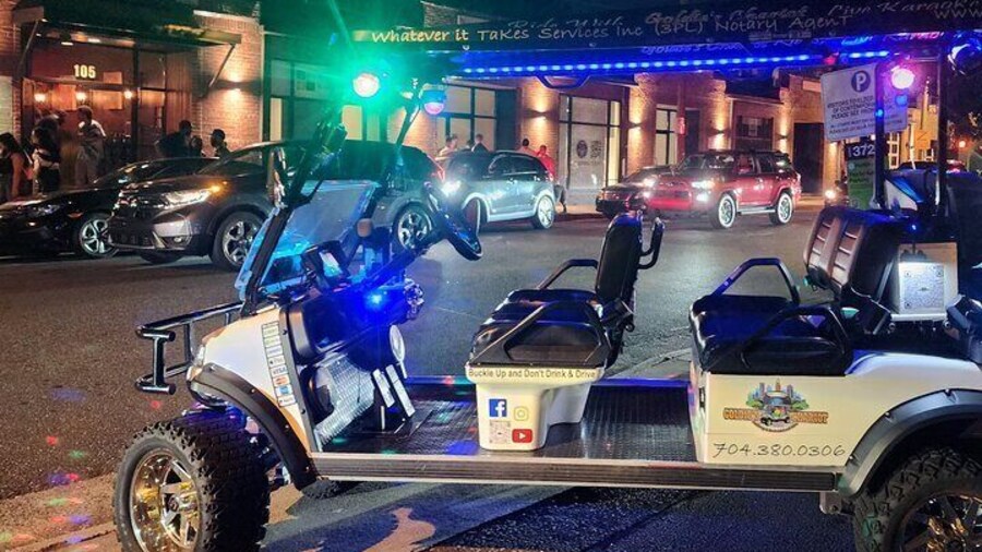 Bar Crawl on a Rollin Disco Ball Golf Cart in Charlotte