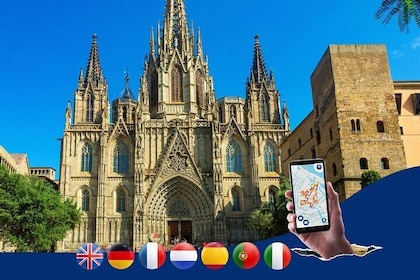 バルセロナ・ゴシック地区： 携帯で音声ガイド付きシティウォーク