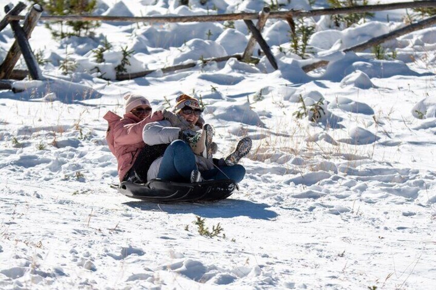 Sledding at Hidden Valley