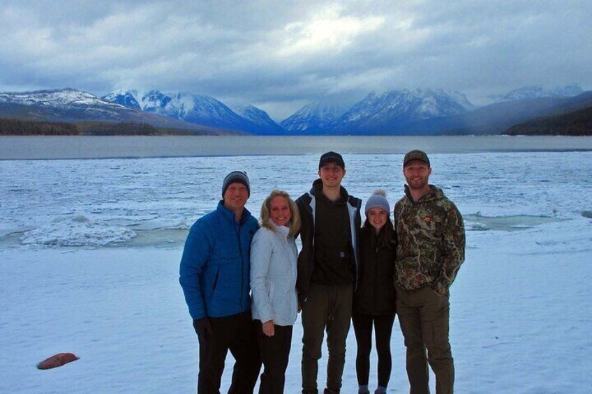 Lake McDonald, Mount Brown, Mount Vaught and Mount Canon