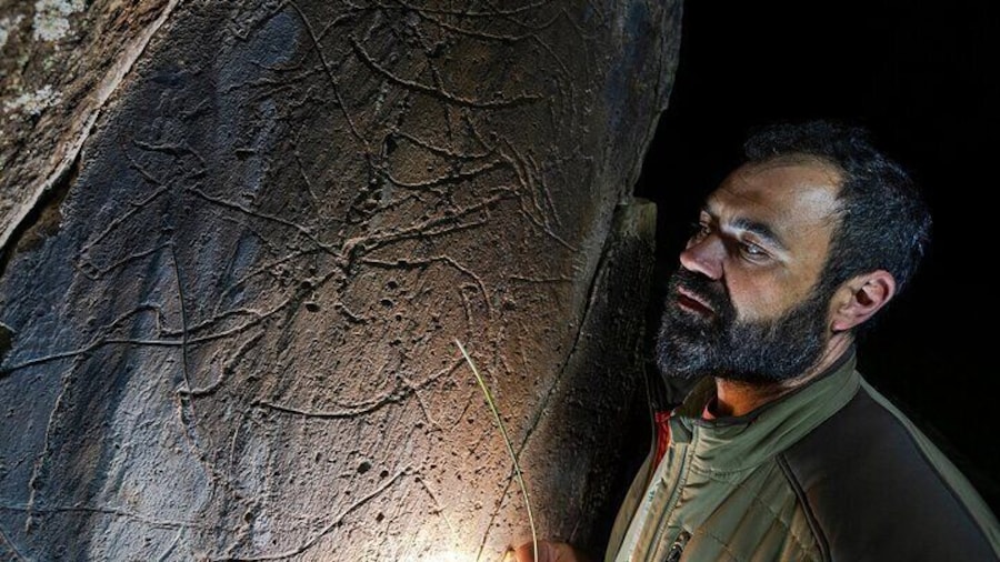 Privilege of being next to original engravings that are 30 thousand years old!!!