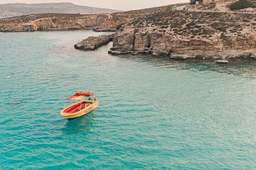 4 Hour Private Boat Tour Around Comino and Gozo