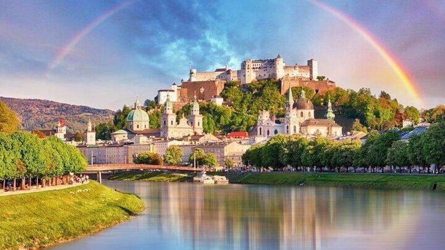 Salzburg Old Town, Mozart, Mirabell Gardens Walking Tour