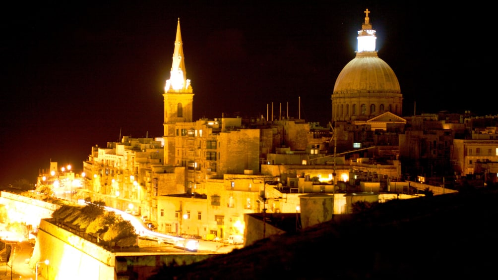 Night in Valletta, Malta