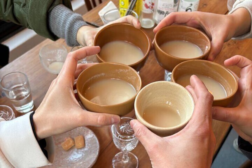 Korean Rice Wine Tasting Experience (Makgeolli, Soju)