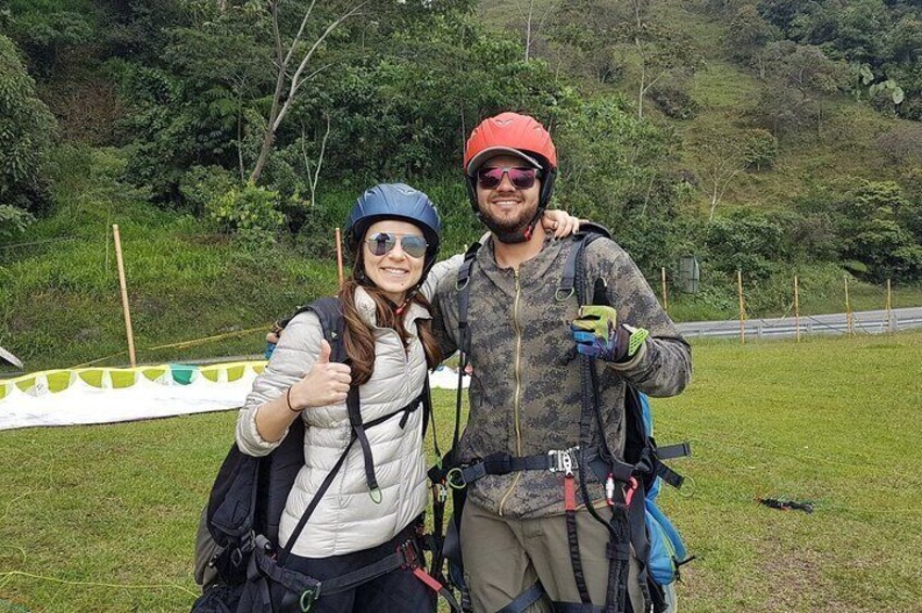 Paragliding and River Tubing private experience from Guatape 