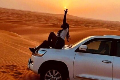 Desert Safari with 4x4 Dune Bashing Camel Ride Sand Boarding