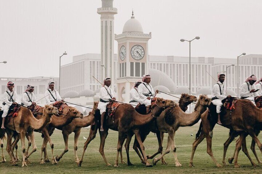 Doha Combined Private City Tour and Half-day Desert Safari