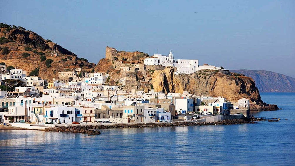 Vibrant view of the homes on Nisyros
Island in Greece