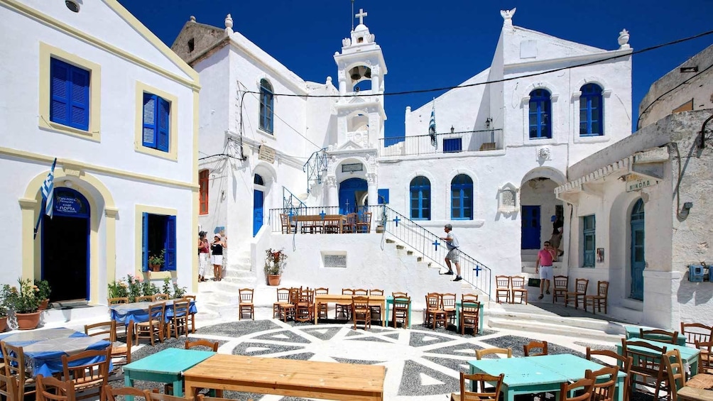 Tourists on Nisyros
Island in Greece