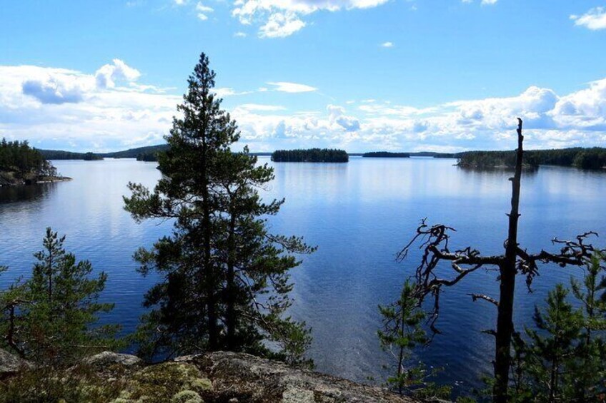 Archipelago in lake Saimaa is beautifull