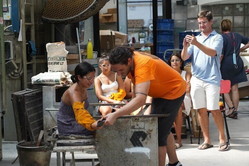 Glassblowing beginners class in Murano