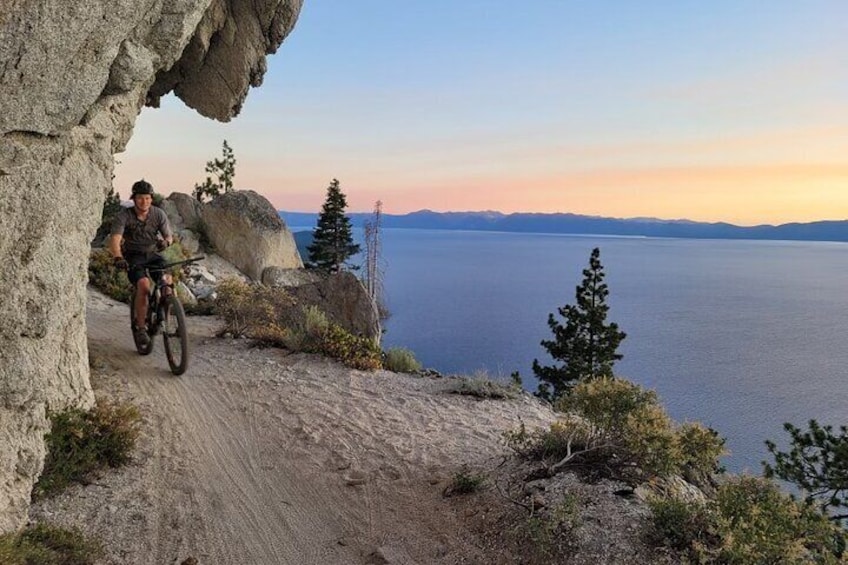 Guided Scenic Bike Experience above Lake Tahoe's East Shore