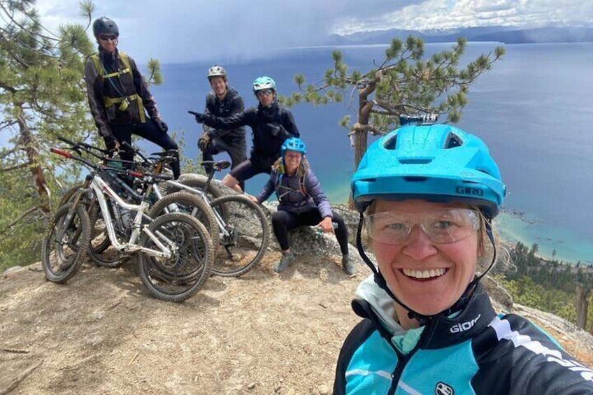 Guided Scenic Bike Experience above Lake Tahoe's East Shore