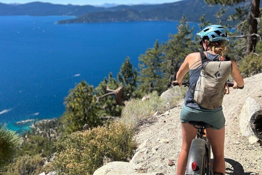 Guided Scenic Bike Experience above Lake Tahoe's East Shore