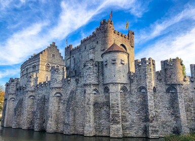 Gand: Tour guidato a piedi e gita in barca sul canale