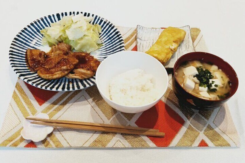 Japanese home cooking class in Osaka Umeda