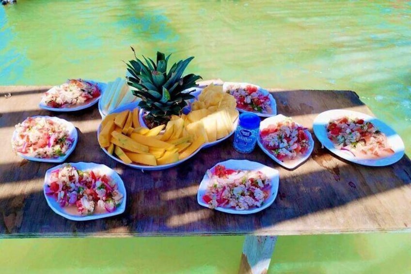 Private Ceviche Fishing and Food Group on the Yucatan Coast