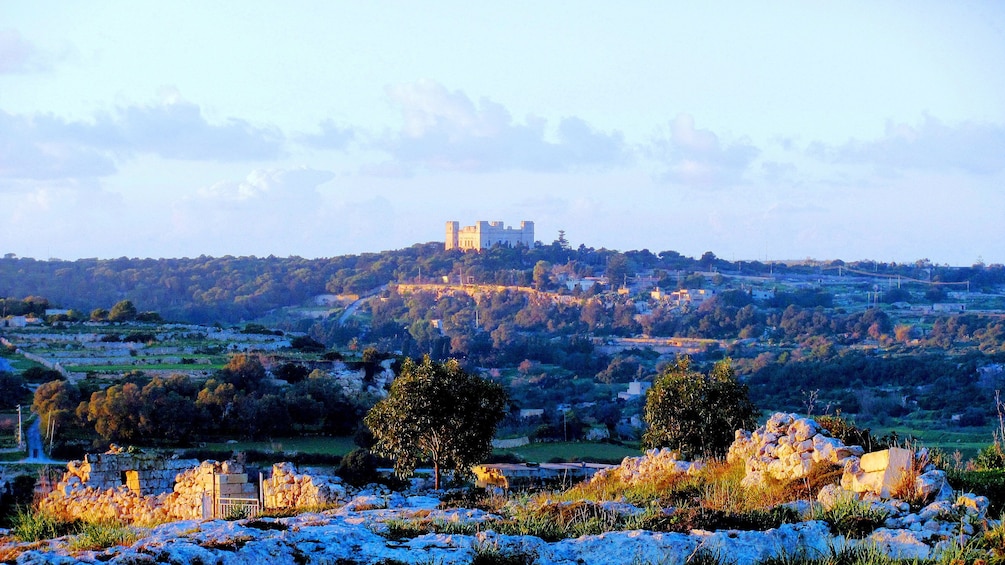 Castle on a hill in Malta