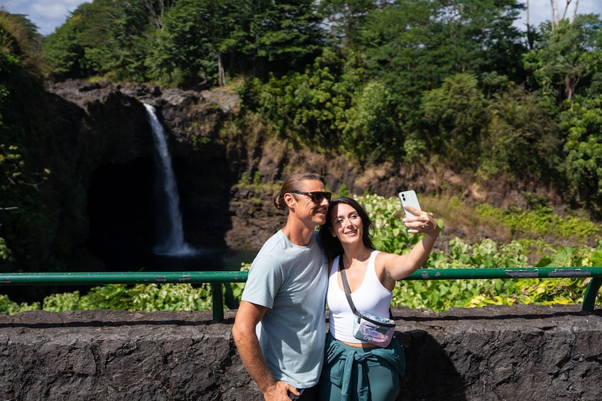 Big Island Highlights: Coffee, Black Sand Beach, Volcano, And Waterfall