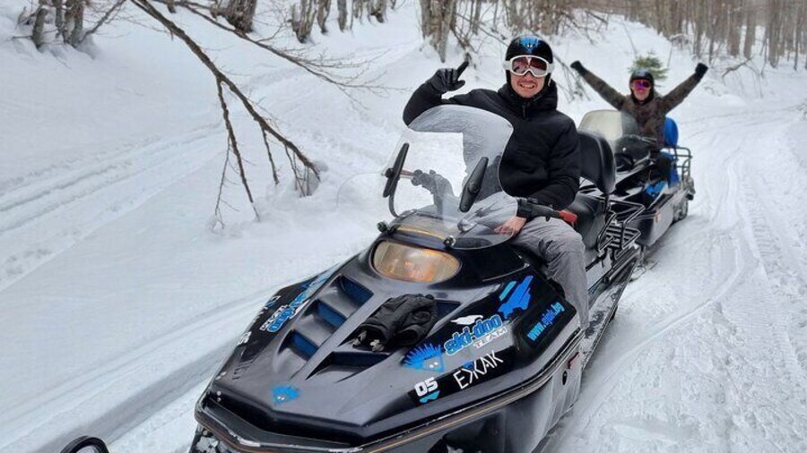 Snowmobile Tours Next to Sofia in Petrohan Pass