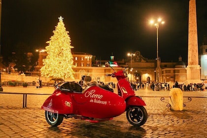 Christmas Lights Panoramic Vespa Sidecar Tour