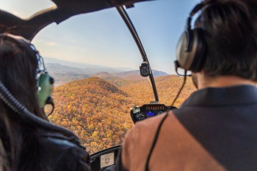 Helicopter Ride in Smoky Mountain Sevierville Great Smoky Tour