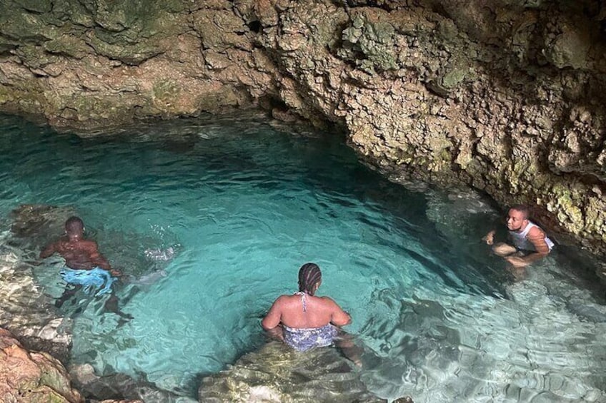 Half Day Private Kayak Tour and Kuza Cave Natural Swimming Pool