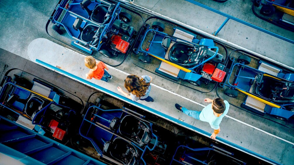 Aerial view of Go-Cart track