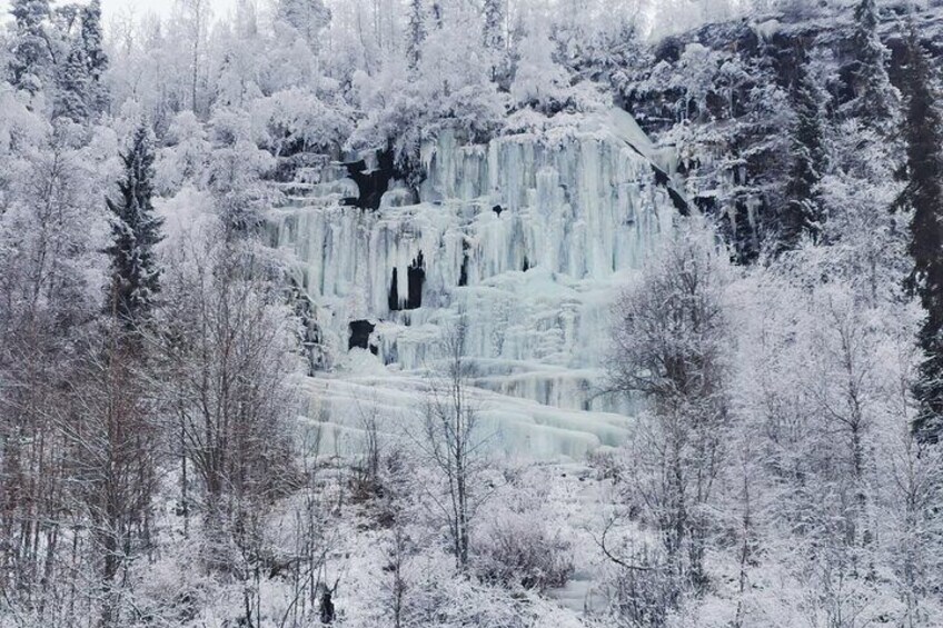 Ice Waterfall Tour in Korouoma