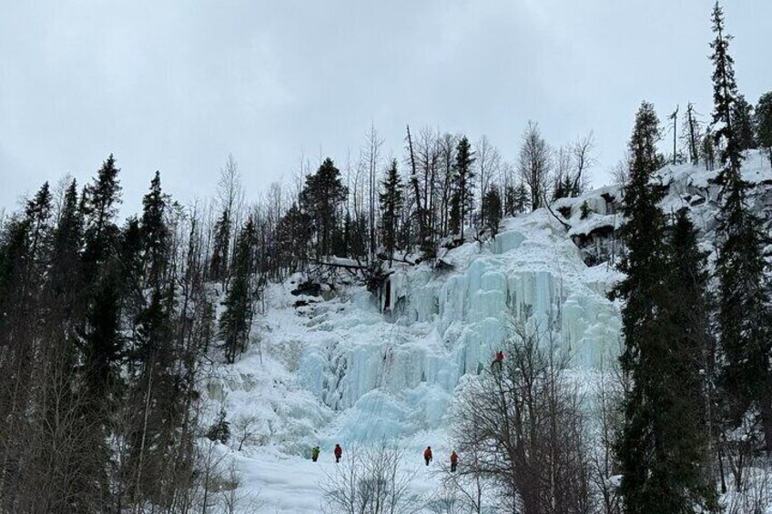  Ice Waterfall Tour in Korouoma